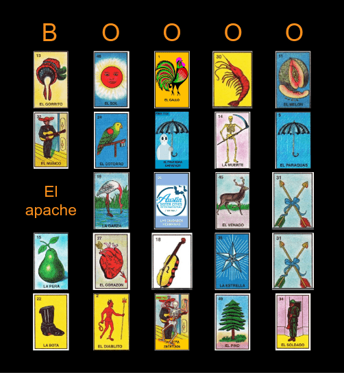 HAUNTED LOTERIA Bingo Card
