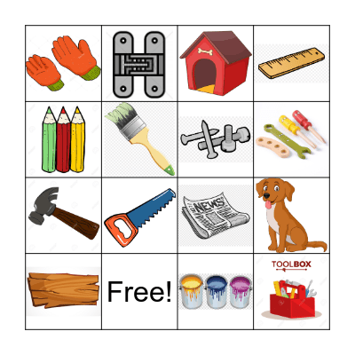 Daddy and Me Words Bingo Card