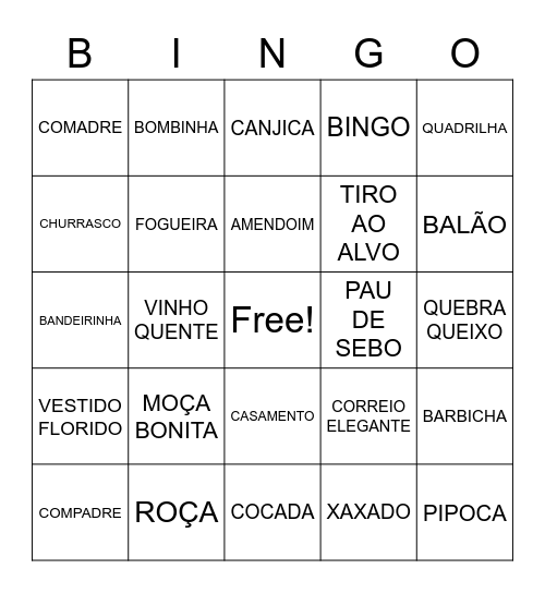 Untitled Bingo1 Bingo Card