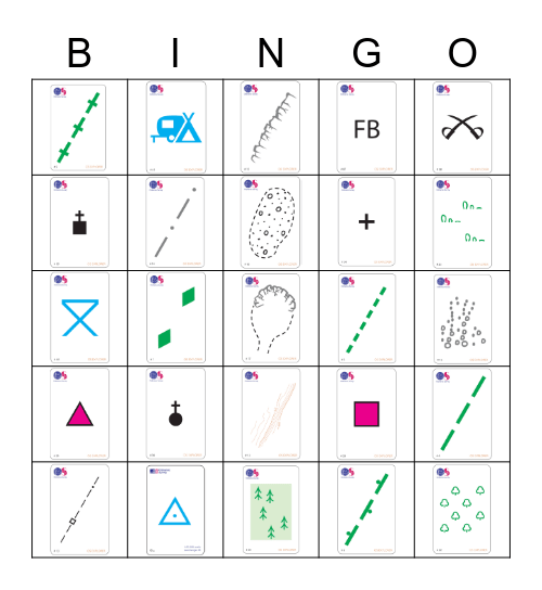 Ordnance Survey Bingo Card