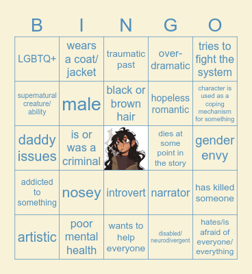 Vincent's OC Bingo Card