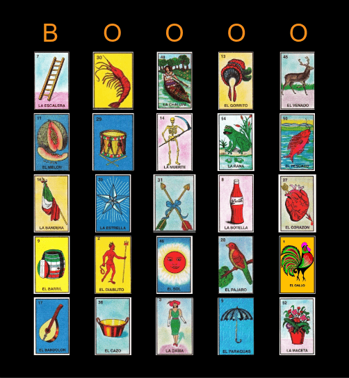 HAUNTED LOTERIA Bingo Card