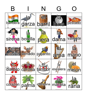 Loteria Mi Pueblito Bingo Card