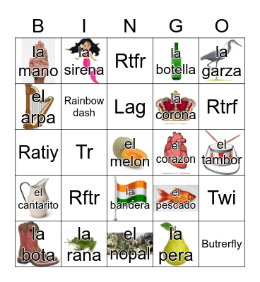 Loteria Mi Pueblito Bingo Card
