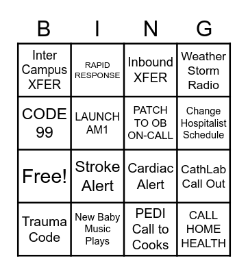 Commcenter BINGO Card