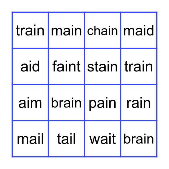 ai Words Bingo Card