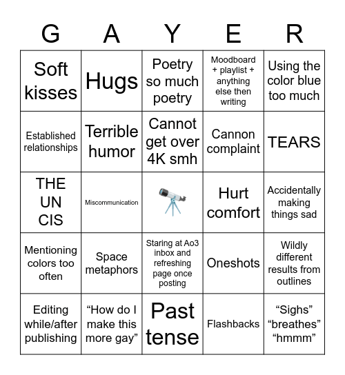 KAID BINGO Card