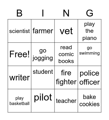 B8 U1-2 Bingo Card