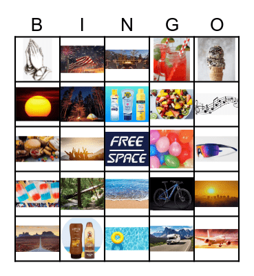 Summer Bingo Card