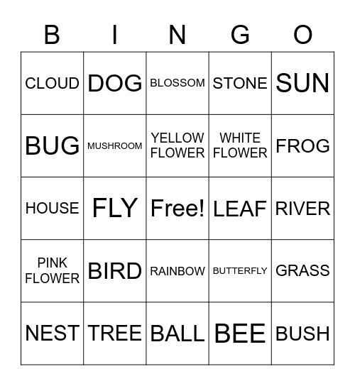 CHILDREN'S DAY Bingo Card