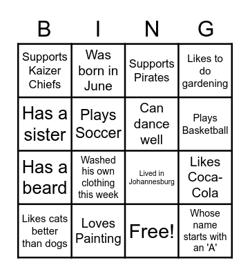 Find Someone in the Group Who... Bingo Card