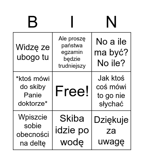 Budownictwo ogólne bingo Card