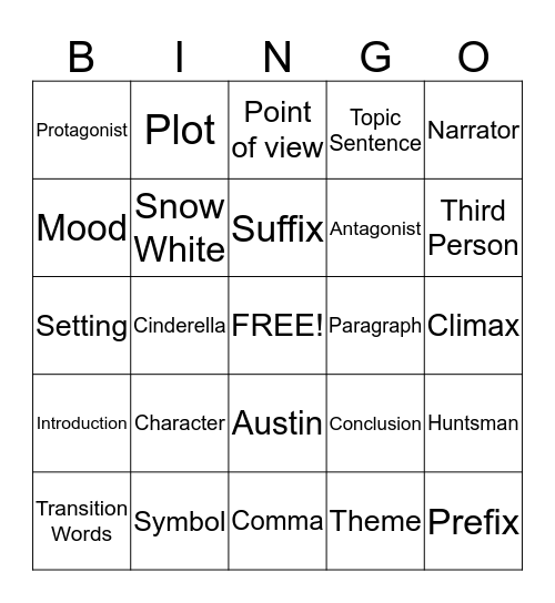 March Madness Bingo Card