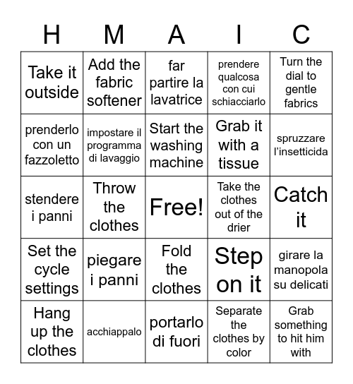 Sunny&Ahmaic Bingo Card