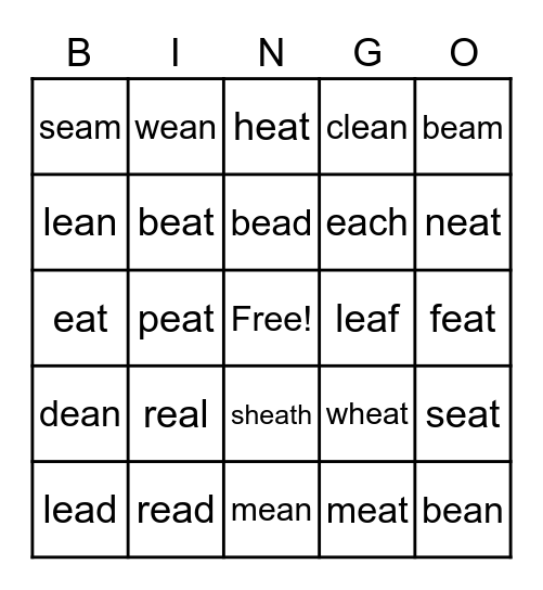 ea Bingo Card