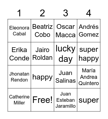 Teachers 7th Bingo Card