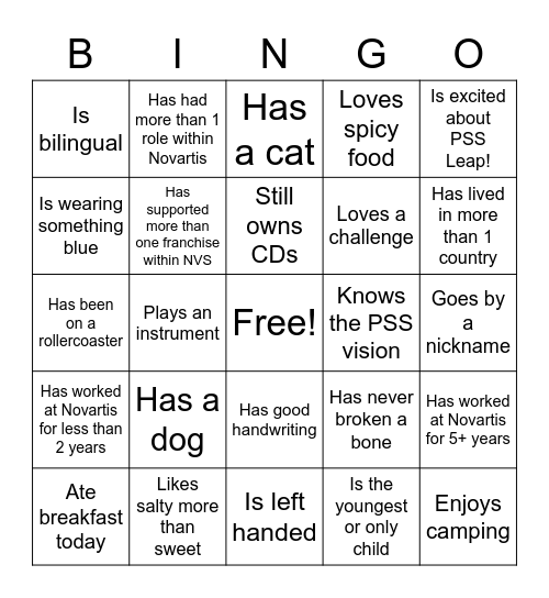 CAN BINGO! Bingo Card