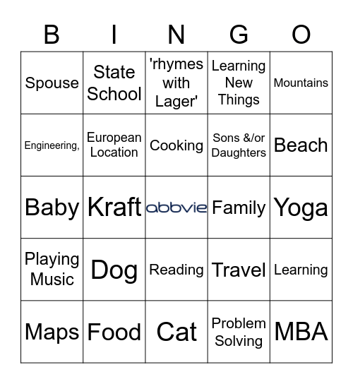 MABI ONCOLOGY TEAM Bingo Card