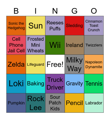 Miscellaneous Last Day Bingo!!! Bingo Card