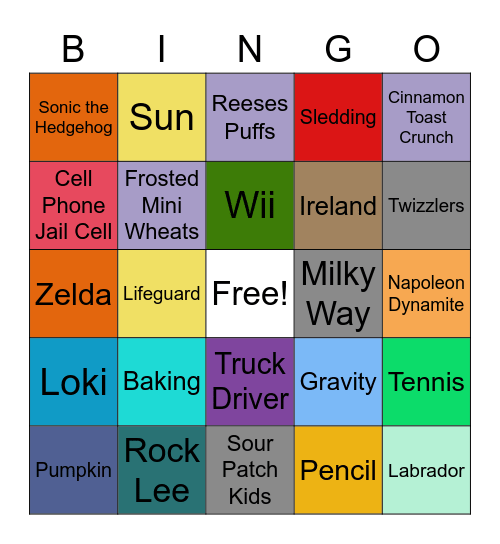 Miscellaneous Last Day Bingo!!! Bingo Card