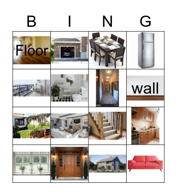 At home Bingo Card