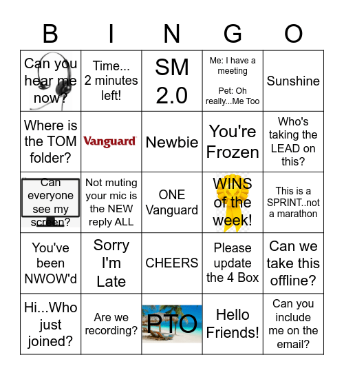 SM Partnership BINGO Card