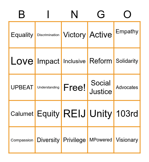 REIJ COMMITEE Bingo Card