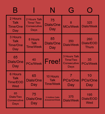 Ram Fam Bingo Card