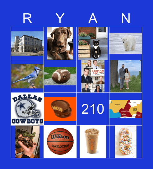 All about Mr. Ryan Bingo Card