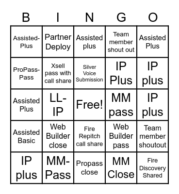 Money Badger Bingo Card