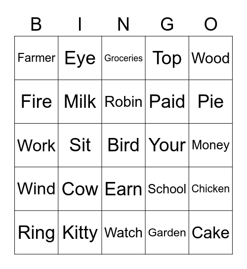 Henry Review Bingo Card