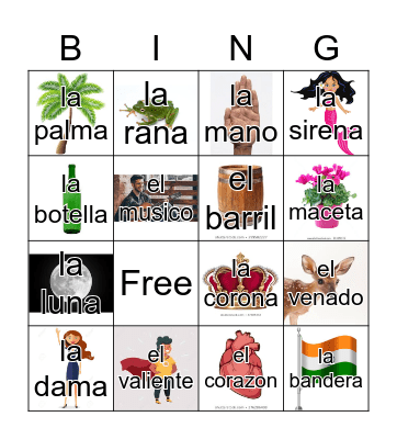 Loteria Mi Pueblito Bingo Card
