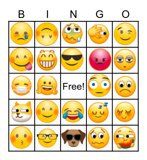 Snack Sharing Bingo Card