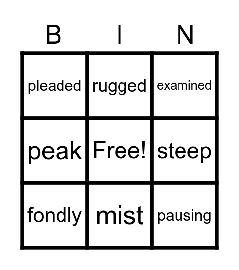 Yonder Mountain Bingo Card