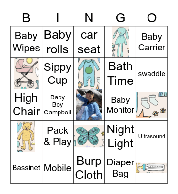 Mommy Kristen's Baby Bingo Card