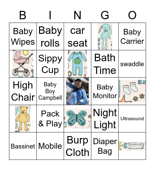 Mommy Kristen's Baby Bingo Card