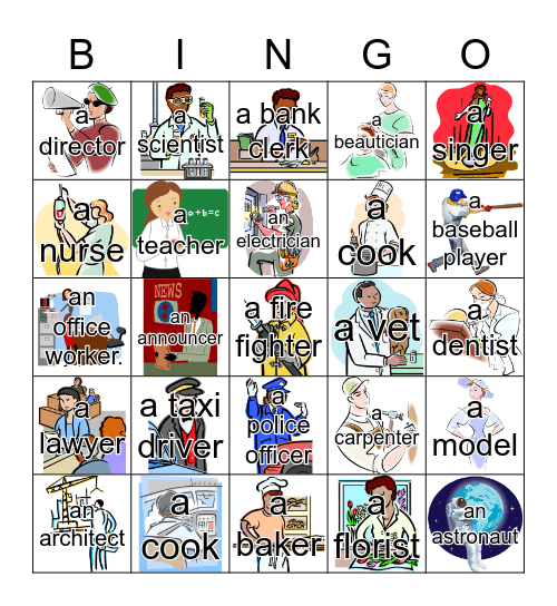 JOBS! Bingo Card