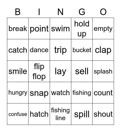 Lesson.5 Bingo Card