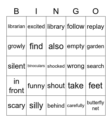 Lesson.13 Bingo Card