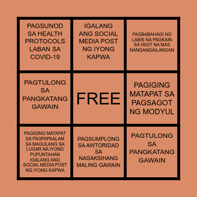 BINGO Card