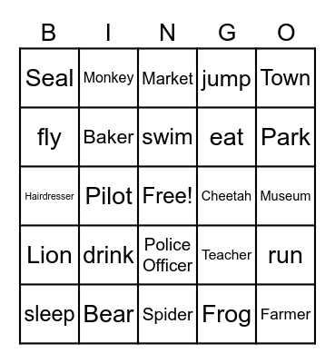 Fun Game Bingo Card