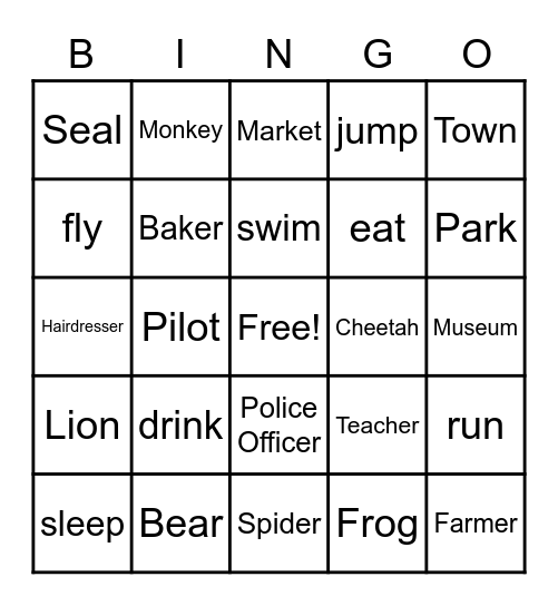 Fun Game Bingo Card