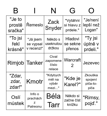 MZ LIVE Bingo Card