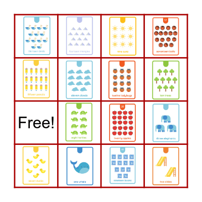 Number Bingo! Bingo Card