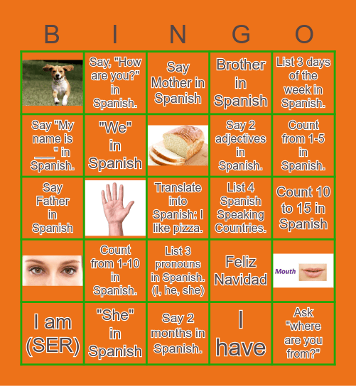 Repaso y más Bingo Card