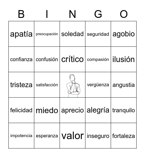 Men in Motion Bingo Card