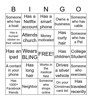 FHTM STP Bingo Card