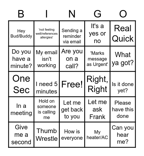 Snook Bingo 2 Bingo Card