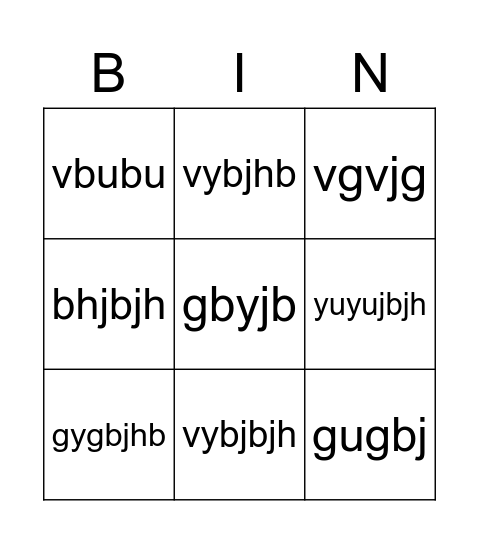 never have i ever Bingo Card