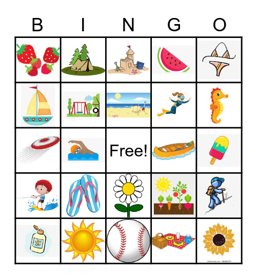 Summer BINGO Card